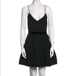 Alice + Olivia V-neck black mini dress size 8 NWT
